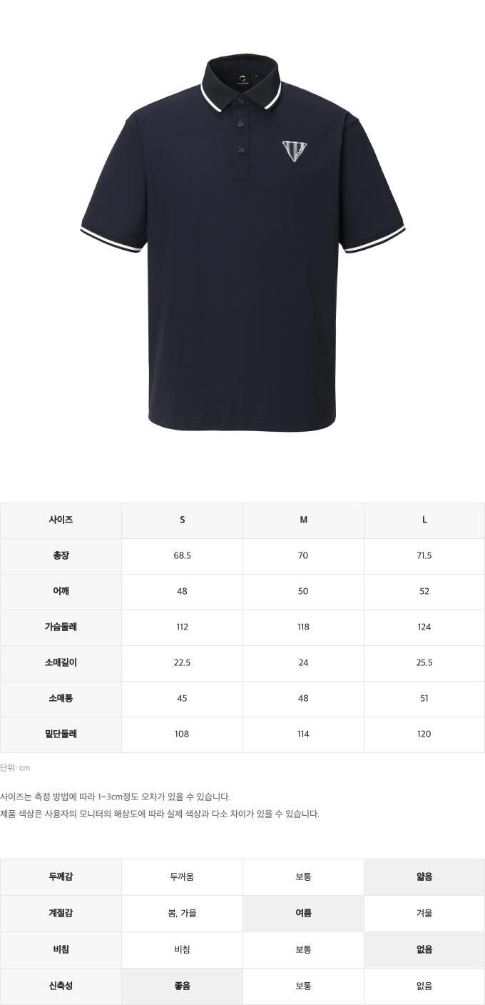 제품 핏 가이드 이미지