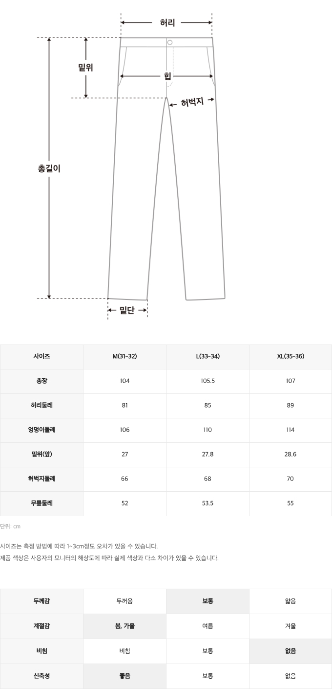 챌린저사이즈스펙