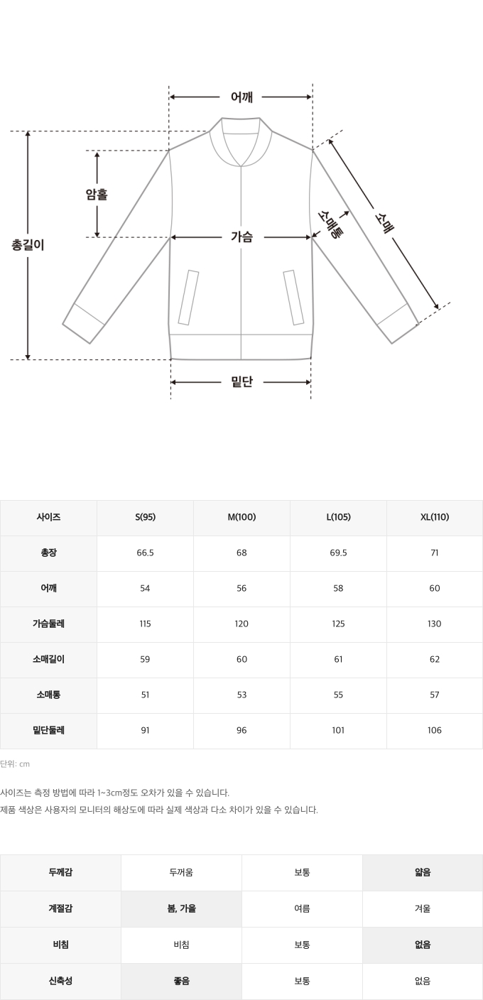 챌린저사이즈스펙