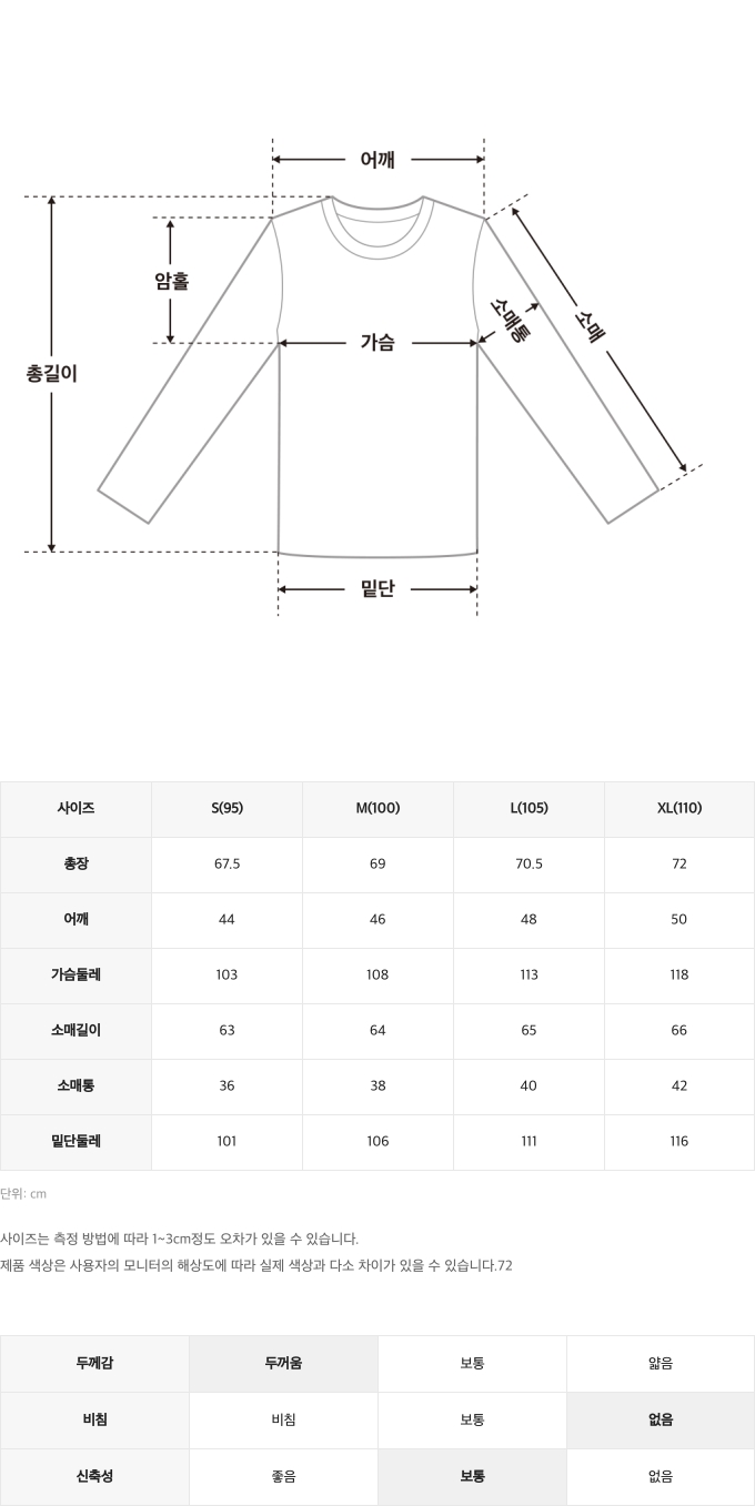 챌린저사이즈스펙