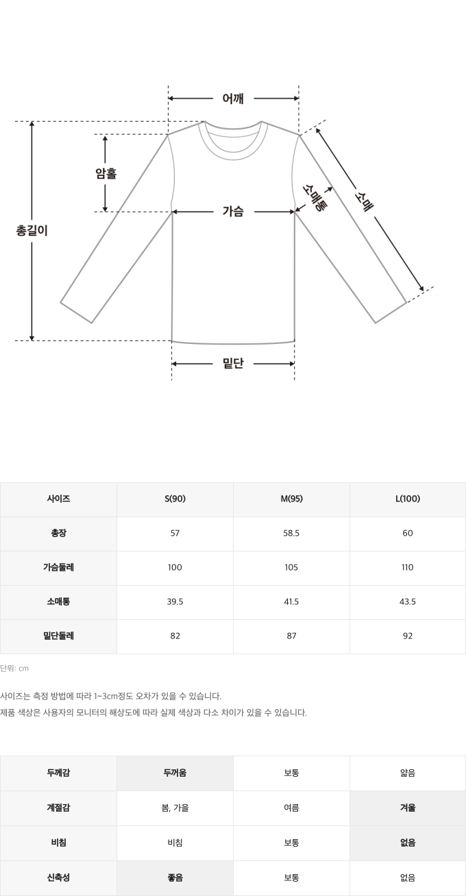 챌린저사이즈스펙