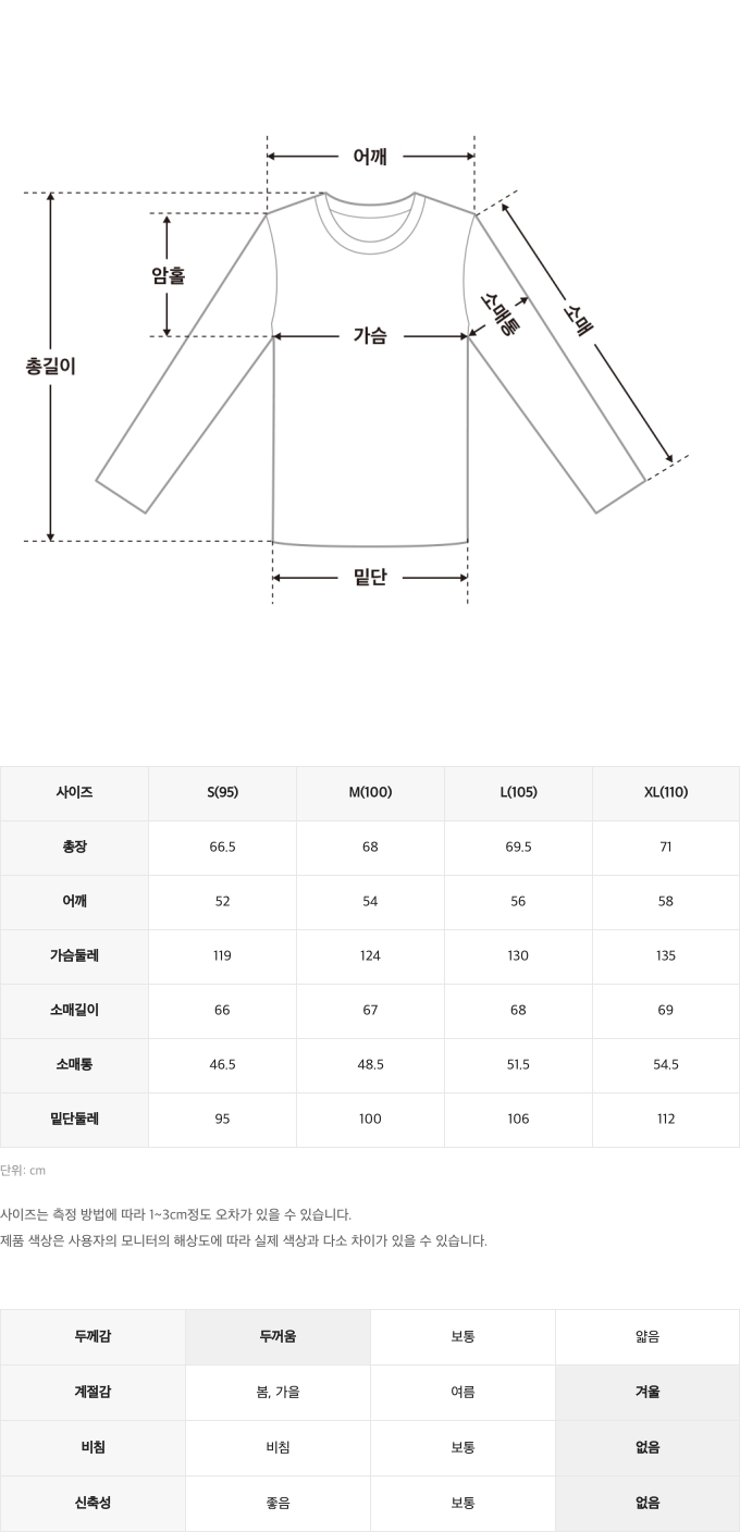 챌린저사이즈스펙