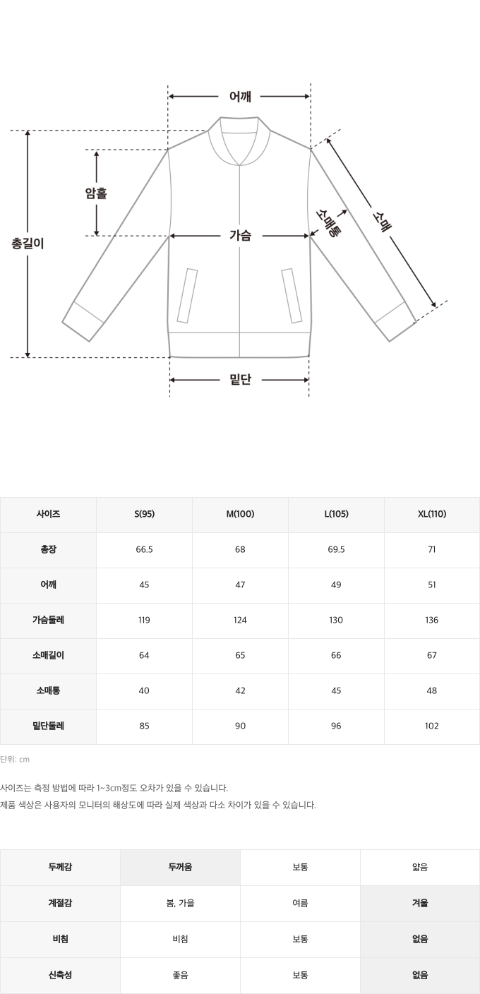 챌린저사이즈스펙