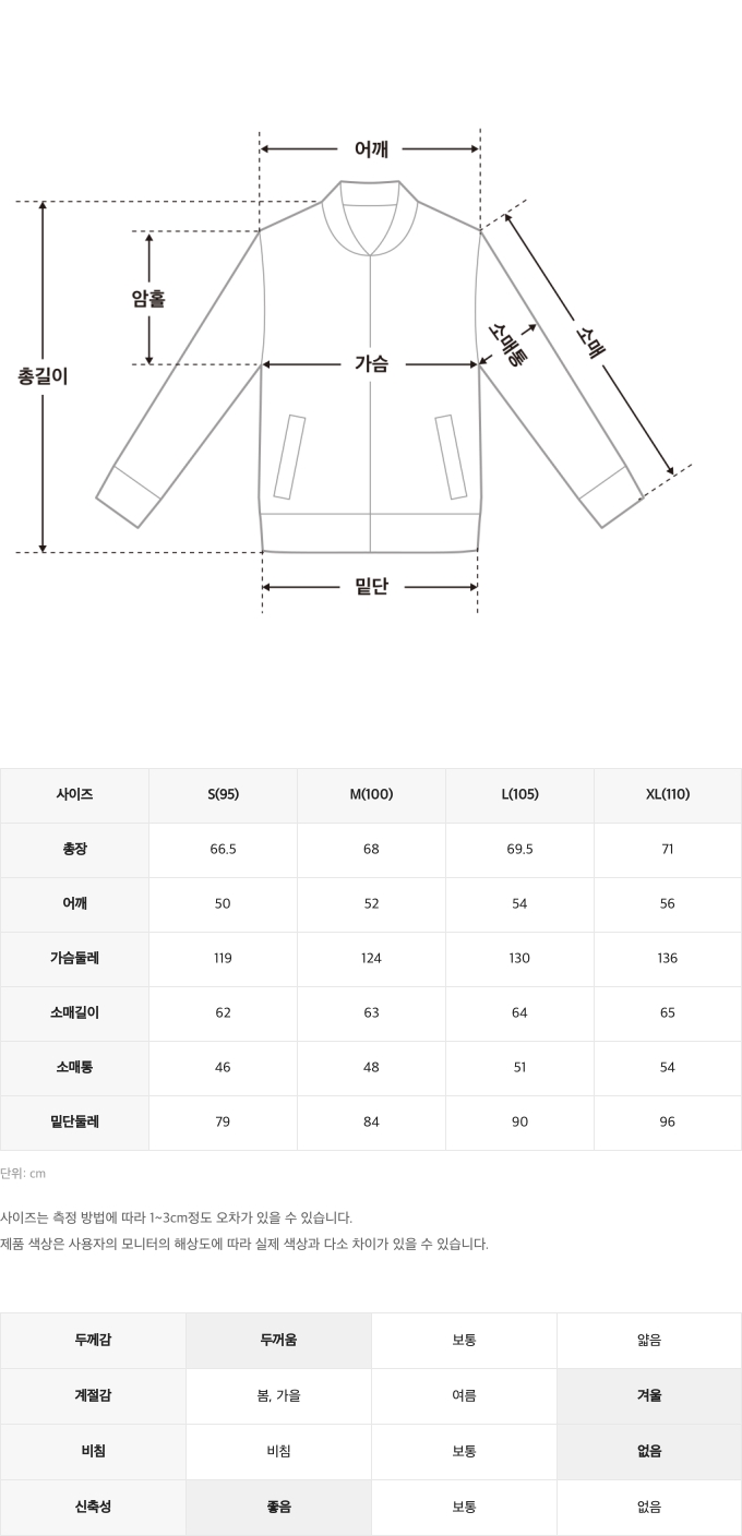 챌린저사이즈스펙