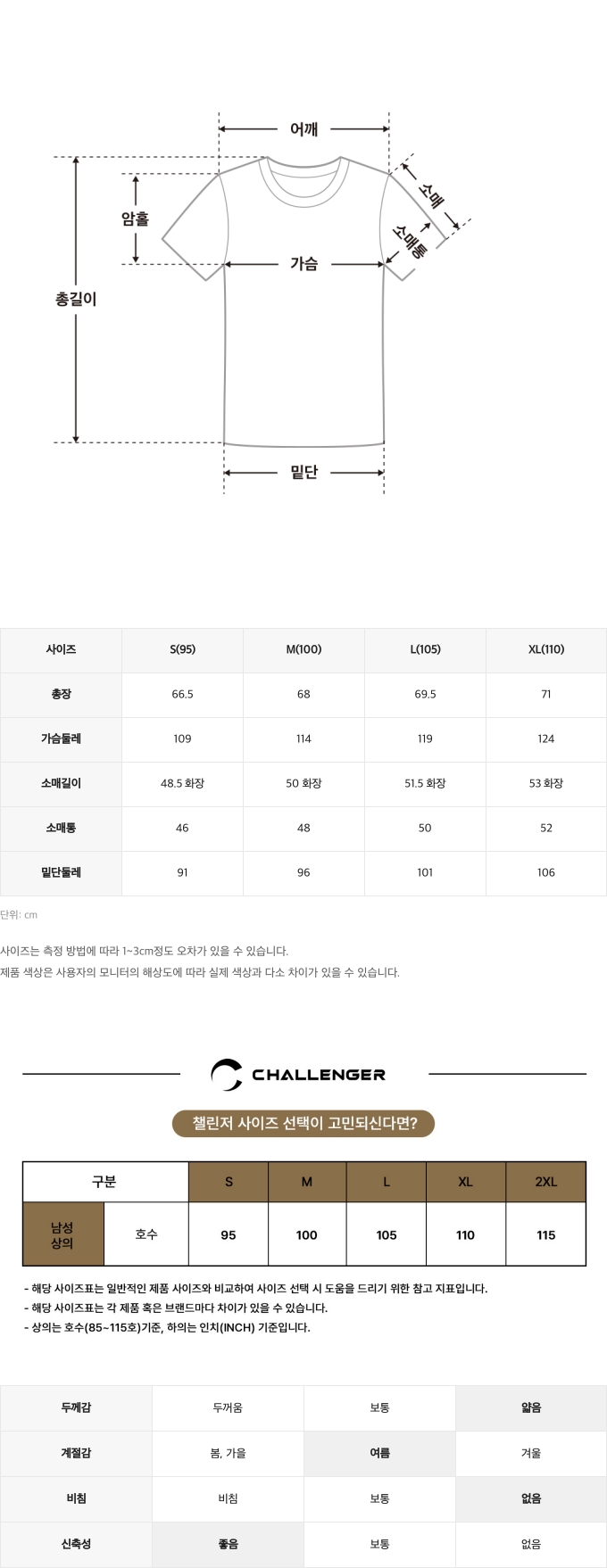 사이즈표